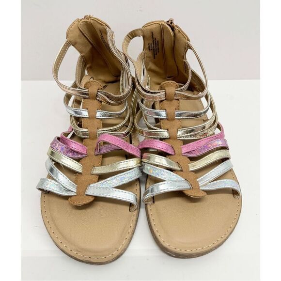 Tucker + Tate Kids Sandals Size 3M Multicolor Open Toe Gladiator Style - Picture 3 of 8